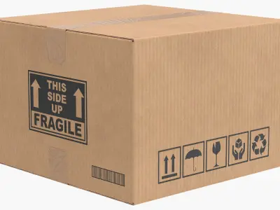  Cardboard Box Closed V1 Collection 