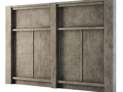 Factory Front Wall 3D model