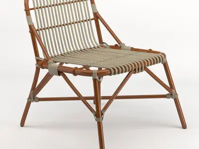 wicker chair 3D model