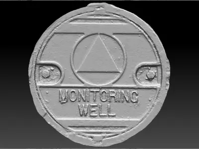 Monitoring Well Utility Cover 3D model