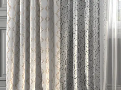 Curtain Set 241 3D model