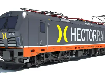 Hector Rail Siemens Vectron Locomotive 3D model