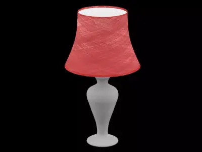 Bed Side Table Lamp Low-poly 3D model shop