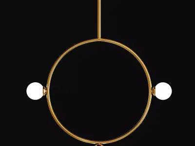 Areti Circle Pendant 3D model