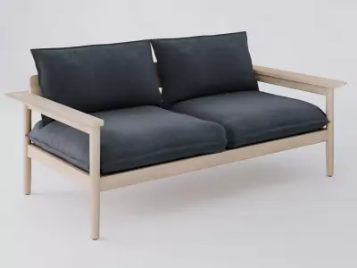 DWR Terassi Two Seater Sofa 3D model