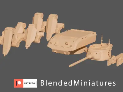 M4 sherman mech 3D print model