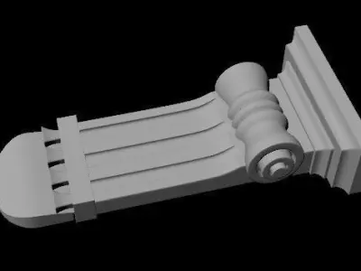 pilaster column 3D model