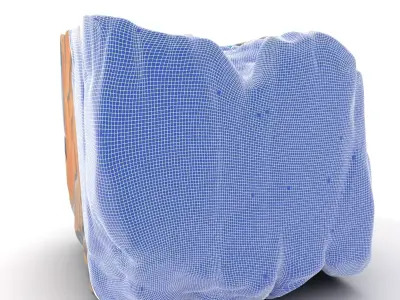 Vibrant Waterfall Terrain model pack Low-poly 3D model