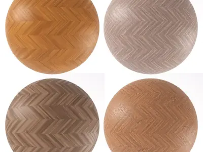 Parquet - Laminate - Wooden floor 4 in 1 3D model