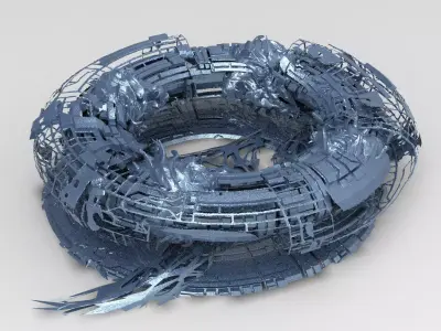 Genma realm sci fi platform 9  3D model