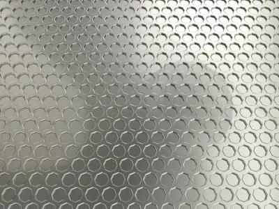 Honeycomb Plate 3D Model Low-poly 3D model