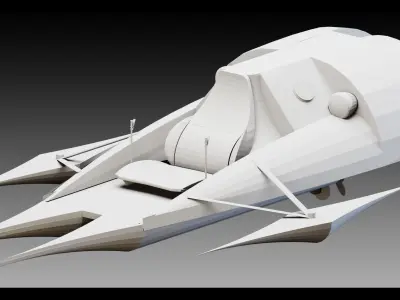 7 Sci- Fi Vehicles- Vol 02- High detail 3d models 3D model