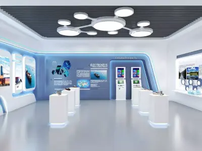 Modern Exhibition Hall 3D model