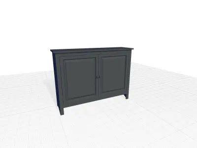 August Grove Abingdon Accent Cabinet 3D model