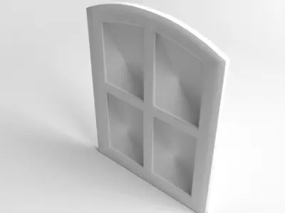 Window 8 arched 3D model