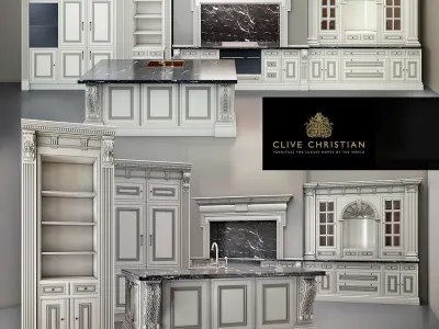 Clive Christian kitchen 3D model
