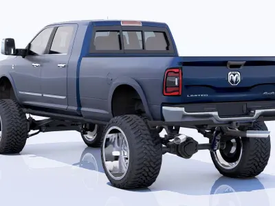 RAM 2500 Limited Mega Cab Lifted 2024 Refresh 3D model