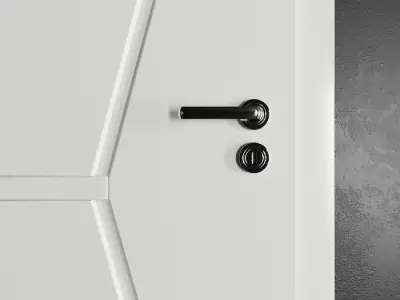 PS Modern Door Series 4 Low-poly 3D model