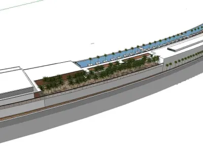 vacation spot-Resort-Fashion Leisure Hotel-0139 3D model