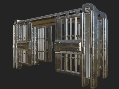 PrisonDoor Low-poly 3D model