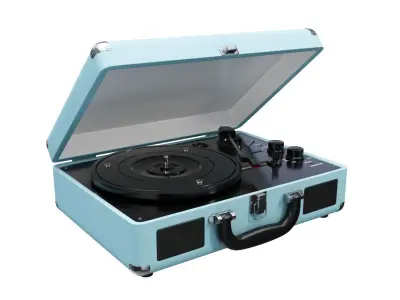 Victrola Vintage Suitcase Record Player Low-poly 3D model