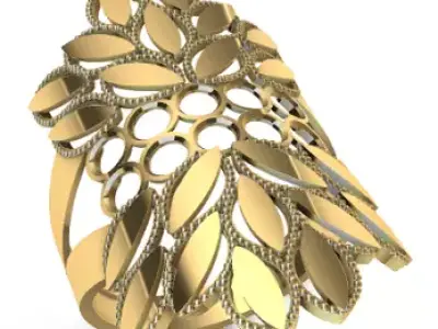 Modern rings 3D Print Models 11-14   23-28 3D print model