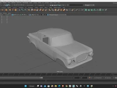 Two Door Studebaker Lark 1959 Body for 3D Print Model 3D print model