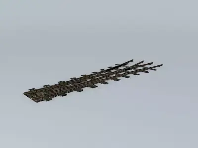 Eco Rail N/ Gauge Yard Point L/Hand Old Steam Days Free 3D model