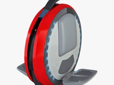 Ninebot One red 3D model