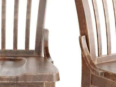 Old Chair 001 3D model