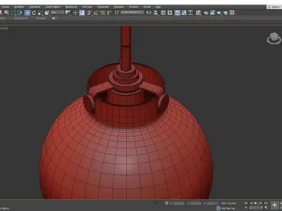 Congress 3128 Mini Pendant Light Low-poly 3D model