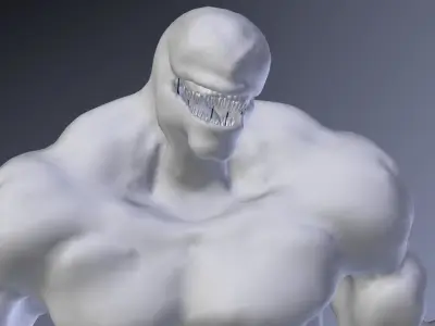 Venom Rigged and Animated 3D model
