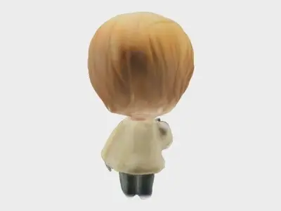 Divine Judgement Intense Light Yagami Figurine Low-poly 3D model