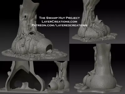 SwampHut Yoda 3D print model