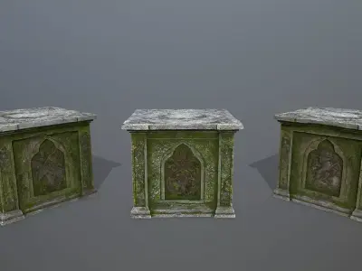  column  Low-poly 3D model