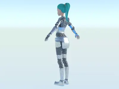 Emerald Warrior Animation Pack Low-poly 3D model