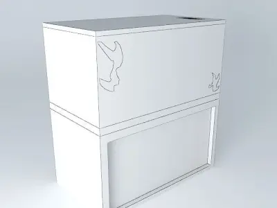 Angel fish tank Free 3D model