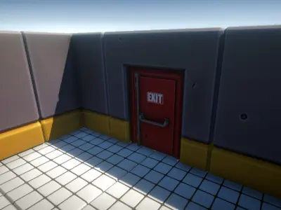 Stylized Modular Interior Pack - Low Poly PBR Game Assets Free low-poly 3D model