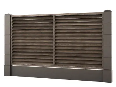 Fences fencing 3 3D model