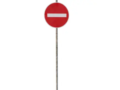 Hong Kong Stop Sign 3D model