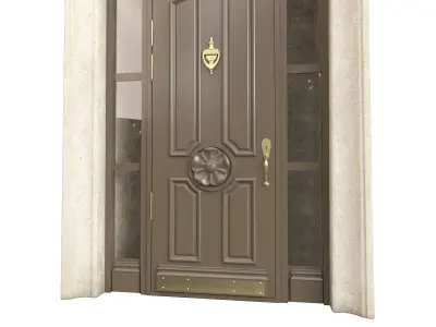 Entrance classic door 92 3D model