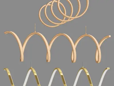 Synergy Linear Pendant 3D model