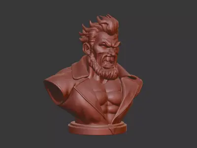 Akuma Bust  3D Model STL Printable 3D print model
