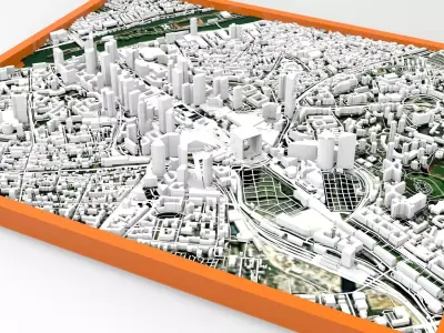 Cityscape Paris France 3D model