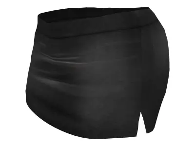 Double Side Slit Mini Skirt Low-poly 3D model