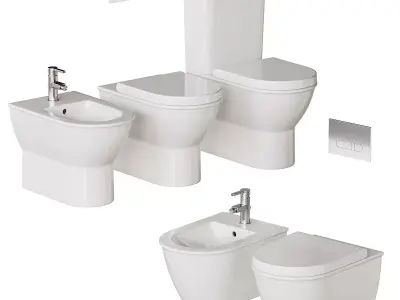Duravit Darling New WC Full Set 3D model