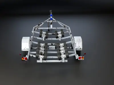  Used Aged Boat Trailer 