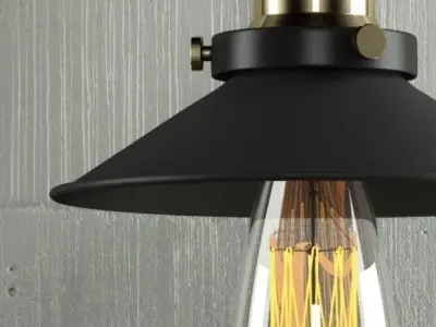 Hanging lamp 12 Loft Design 3D model