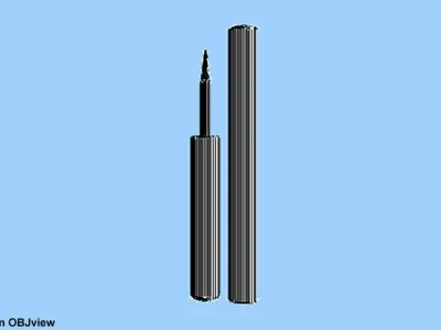 Eyeliner gold pen 3D model