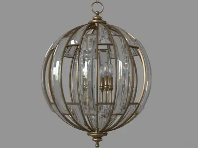 Vicentina Pendant Gold 3D model